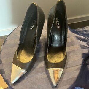 Michael Kors Silver /Black Heels